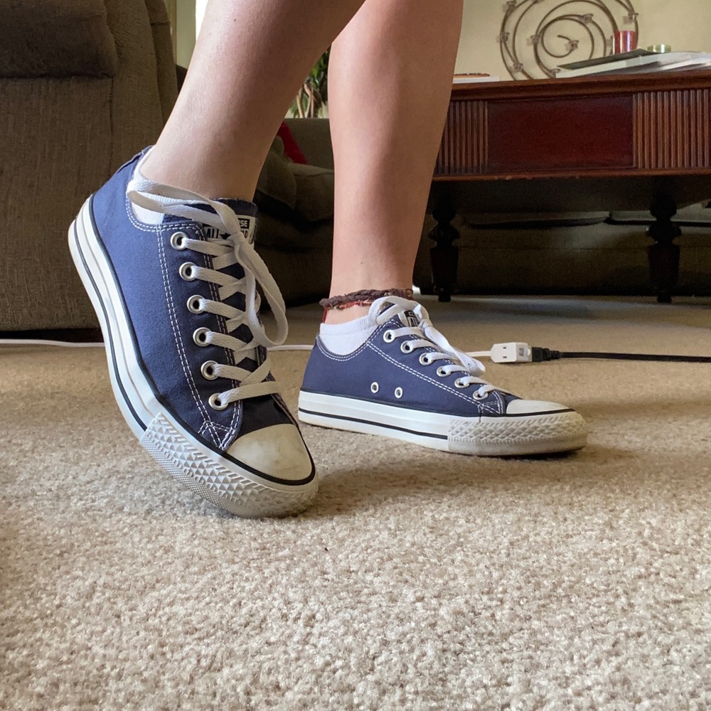 Navy Blue Converse - Picture 5 of 8